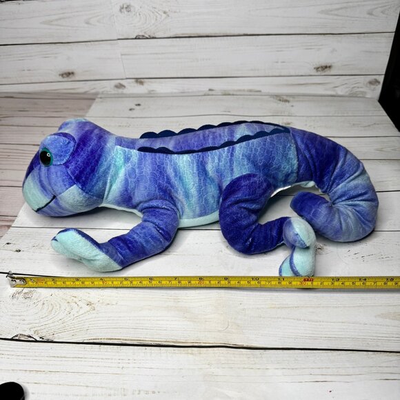 Kohls Cares Plush Iguana Lizard Stuffed Animal 14" Blue Purple Reptile Toy - Picture 7 of 7